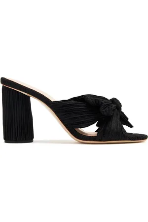 Loeffler Randall Mules en cuir Penny 90 mm à design plissé