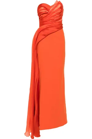 Gaby Charbachy Robe longue à détail drapé