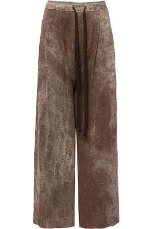 ZIGGY CHEN Pantalon imprimé à lien de resserrage