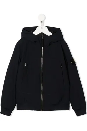 Stone Island Veste zippée à patch logo