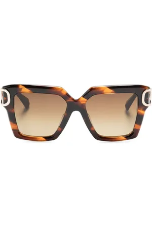 VALENTINO GARAVANI Lunettes de soleil carrées à détail VLogo