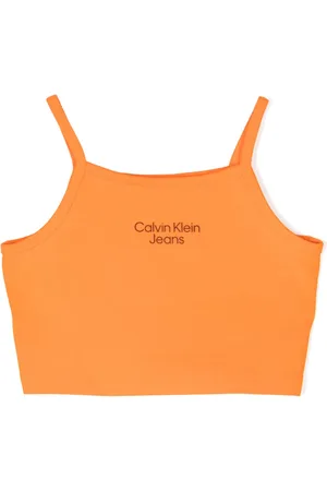 Calvin Klein Débardeur crop à logo imprimé