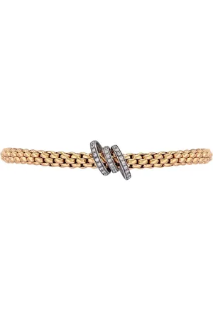 FOPE Bracelet Flexible en or blanc et 18ct pavé de diamants