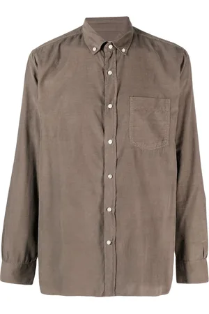 OFFICINE GENERALE Chemise en coton à col boutonné