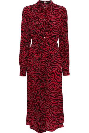 Karl Lagerfeld Robe-chemise à imprimé animalier