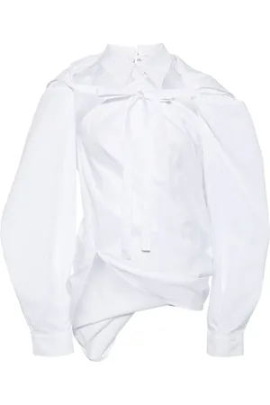 pushBUTTON Chemise torsadé à ourlet asymétrique