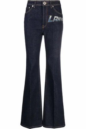 Lanvin Jean droit à logo imprimé