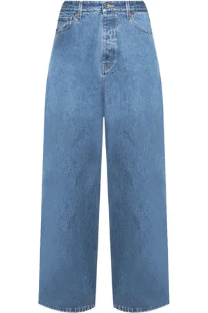 Vetements Jean ample à logo cousu