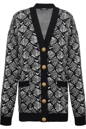 Balmain Cardigan en maille jacquard