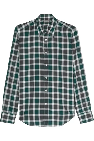 CANALI Chemise en coton à carreaux