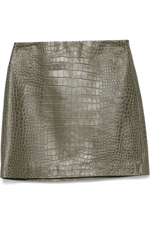 ERMANNO SCERVINO Minijupe à effet peau de crocodile