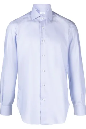 BARBA Chemise en coton à col pointu