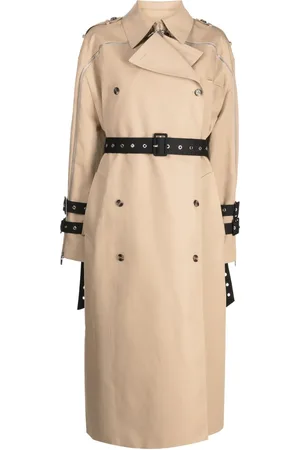 Rokh Trench oversize à taille ceinturée