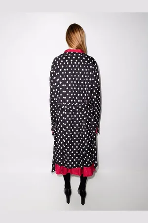 Balenciaga Robe ceinturée réversible à pois