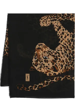 Saint Laurent Foulard à imprimé léopard (années 1970)