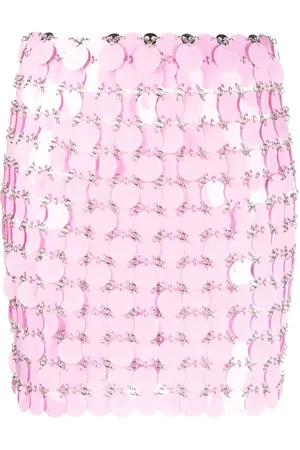 Paco rabanne Minijupe en maille métallique