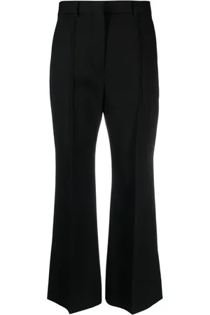 Lanvin Pantalon court en laine à coupe évasée