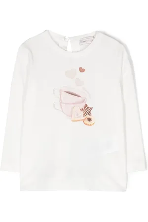 MONNALISA Blouse en coton à imprimé graphique