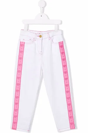 Chiara Ferragni Jean à bande logo