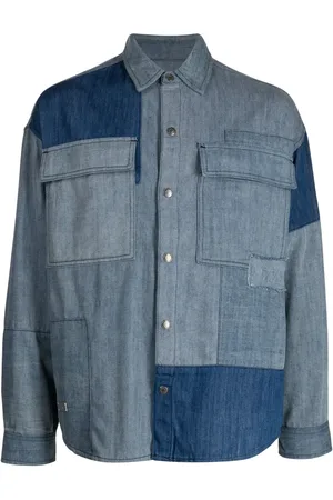 Izzue Chemise en chambray à slogan imprimé