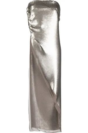 Rick Owens Débardeur asymétrique Luxor brodé de sequins