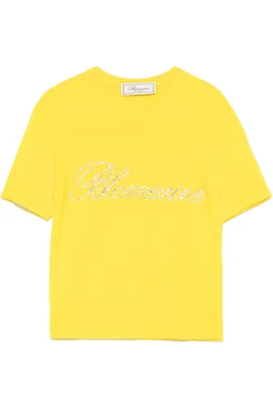 BLUMARINE Débardeur à logo strassé