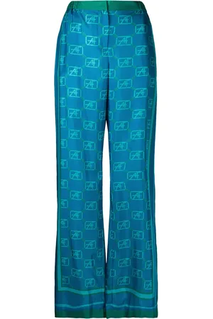 Alberta Ferretti Pantalon ample monogrammé