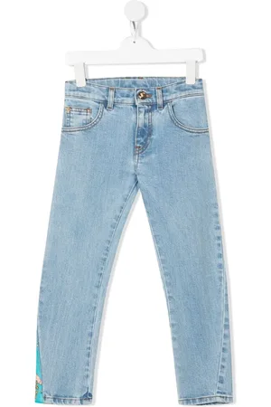 VERSACE Jean droit Barocco à design patchwork
