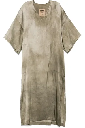 UMA WANG Robe en satin à coupe mi-longue