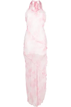 Msgm Robe longue à volants