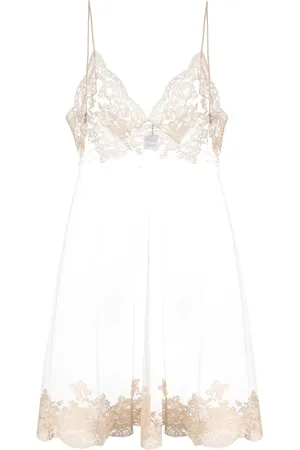 CARINE GILSON Robe-nuisette en dentelle de Calais-Caudry