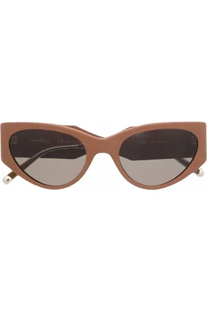 Salvatore Ferragamo Lunettes de soleil à monture papillon
