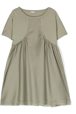 Il gufo Robe froncée à manches courtes
