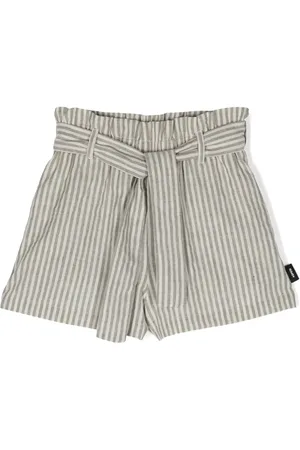 Aspesi Short rayé à taille haute
