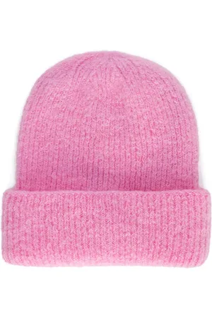 Msgm Bonnet en maille à ourlet retroussé