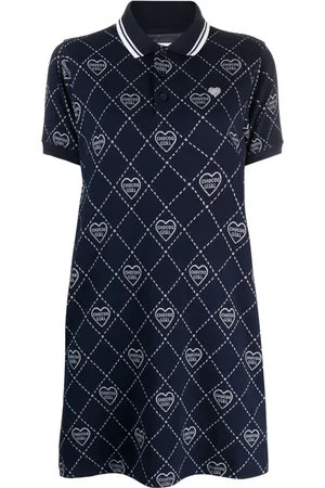 Chocoolate Robe en coton mélangé à logo imprimé