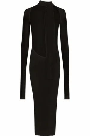 Dolce & Gabbana Robe mi-longue à col lavallière
