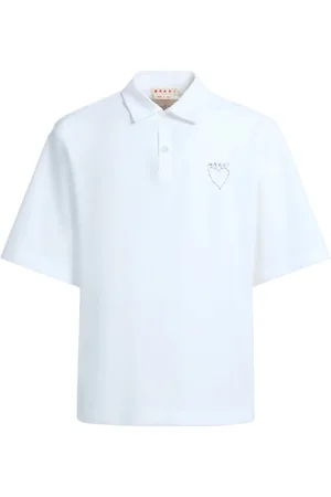 Marni Polo en coton à imprimé graphique