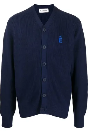 Etudes Cardigan Boris à patch logo