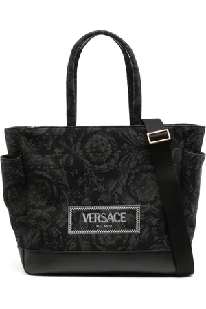 VERSACE Sac porté épaule à logo brodé