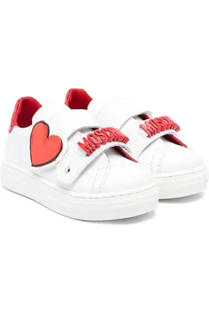 Moschino Baskets en cuir à logo
