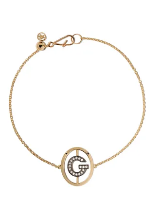 ANNOUSHKA Bracelet en 18ct à initial G en diamants
