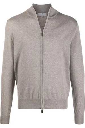 CANALI Cardigan à fermeture zippée