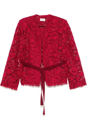 P.A.R.O.S.H. Veste en dentelle à fleurs