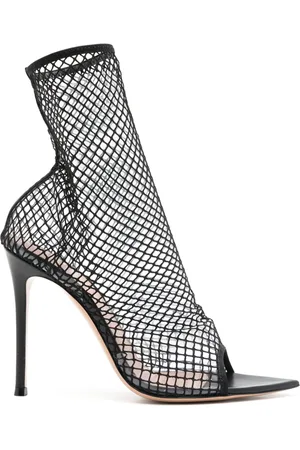 Gianvito Rossi Bottines en mesh à bout pointu