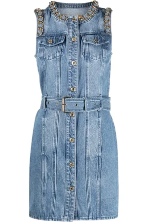 Michael Kors Robe en jean à détail de chaîne
