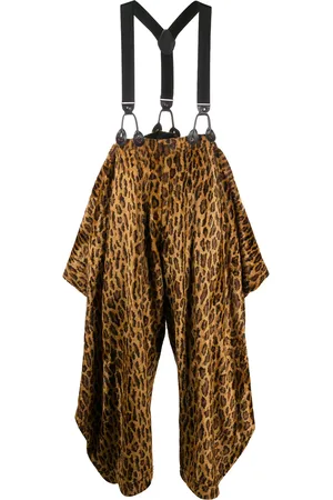 Jean Paul Gaultier Pantalon à imprimé animalier