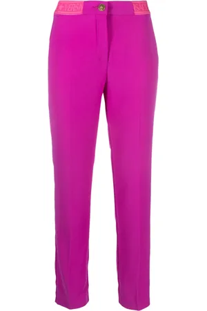 VERSACE Pantalon slim à taille à logo