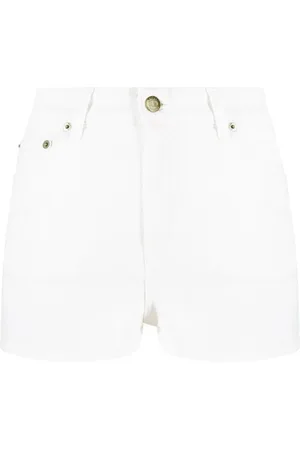 Twin-Set Short en jean à logo brodé