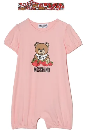 Moschino Barboteuse à logo imprimé